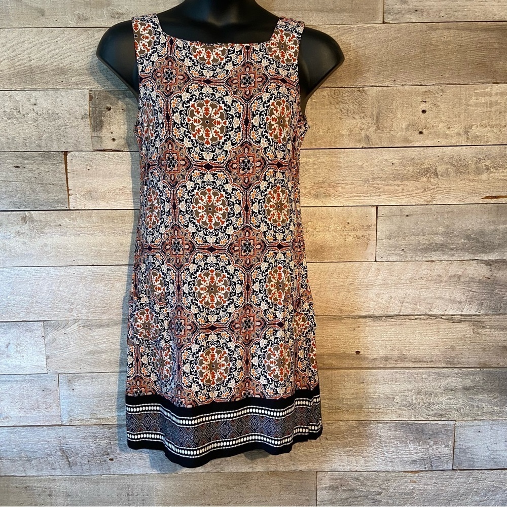 Apricot women's multicoloured sleeveless  dress in‎ size large